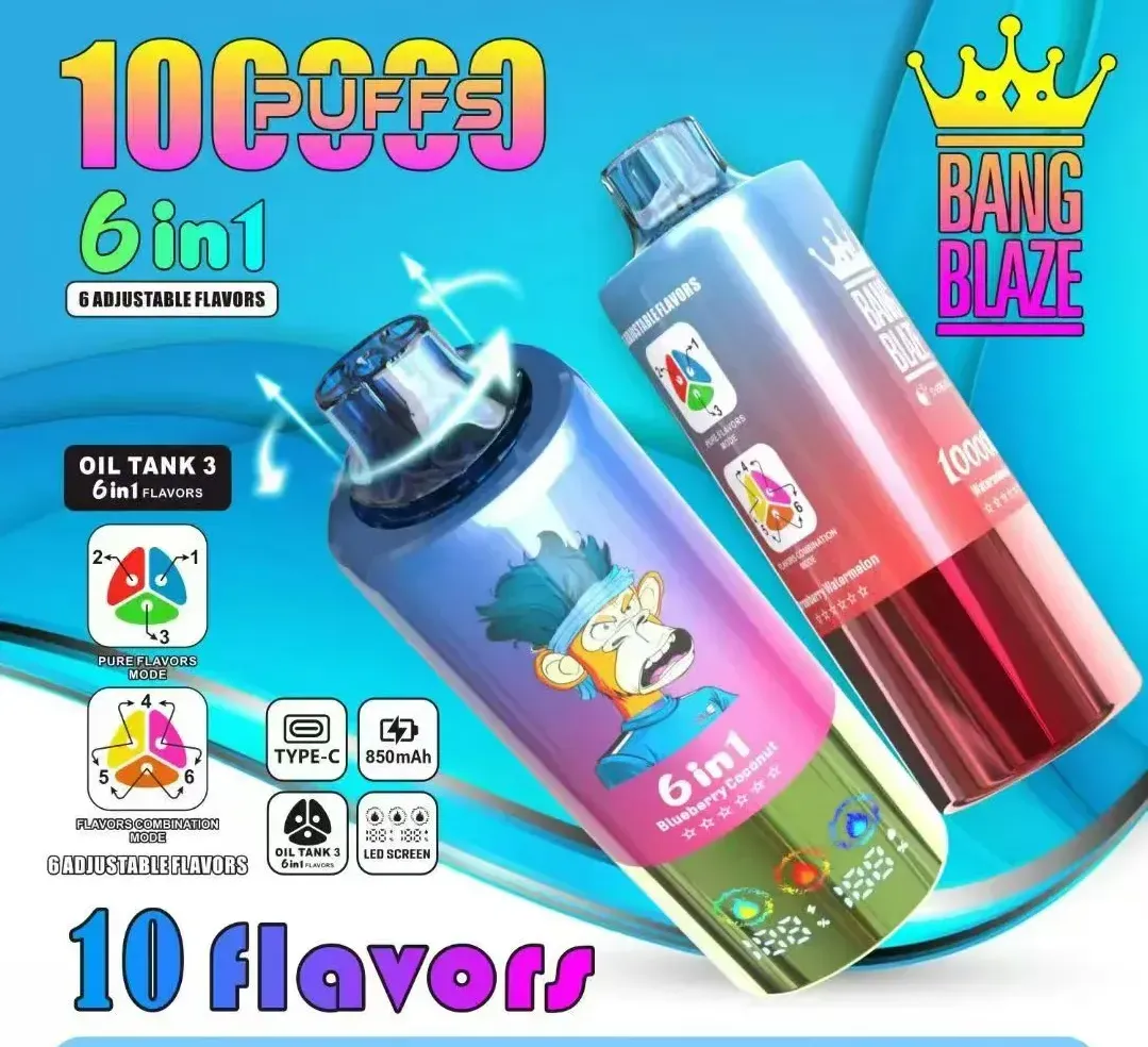 EU COD Bang Blaze 100K Puffs 6in1 Disposable Vape