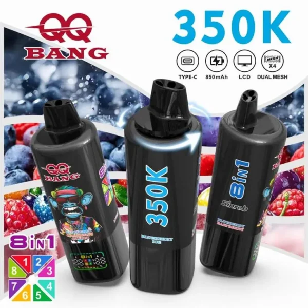 Bang QQ bang 350k Puffs 8 in 1 Flavor Disposable Vape