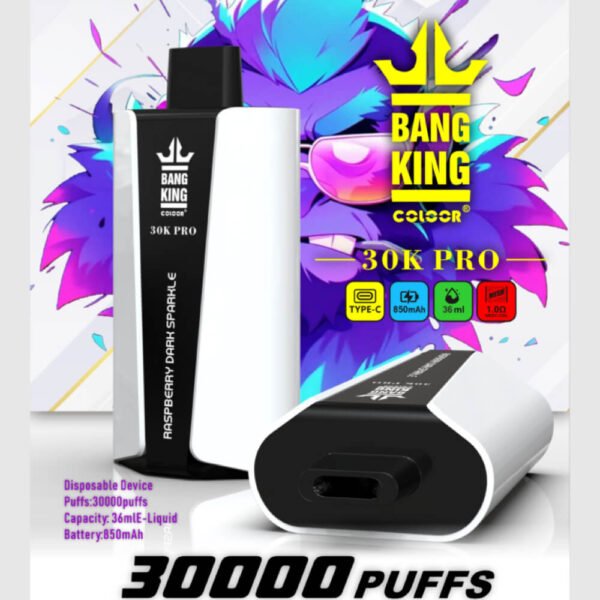 Bang King 30000 Pro- High-Capacity Disposable Vape with 30000 Puffs Disposable Vape