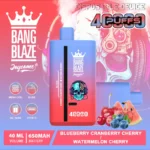 cash on delivery Bang Blaze 40K Dual Flavor Disposable Vape | 40,000 Puffs | 40mL E-liquid | Dual Mesh Coil | Type-C Rechargeable