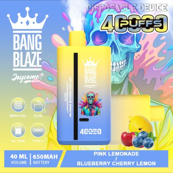 cash on delivery Bang Blaze 40K Dual Flavor Disposable Vape | 40,000 Puffs | 40mL E-liquid | Dual Mesh Coil | Type-C Rechargeable