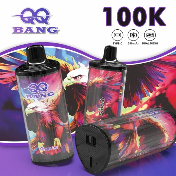 cash on delivery QQ Bang 100K Disposable Vape – 100,000 Puffs | Independent Flavor Chamber | Long-Lasting Rechargeable Device
