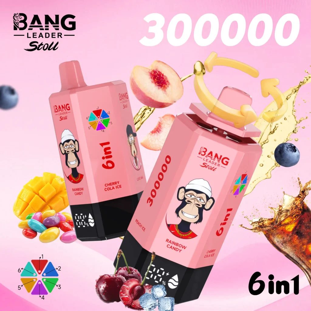 cash on delivery Bang Leader Stoll 300K 6-in-1 Disposable Vape – 300,000 Puffs | Independent Flavor System | Ultra-Long Performance