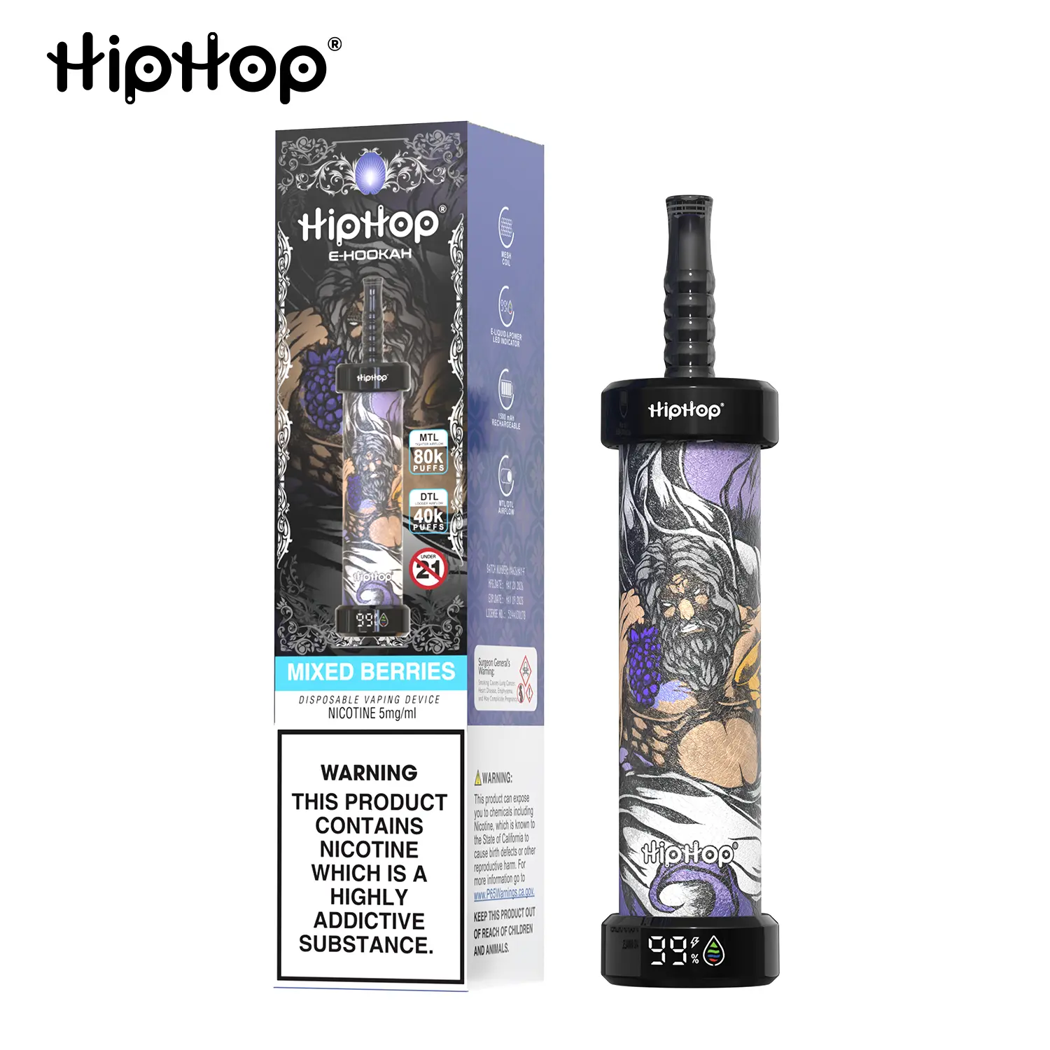 Buy HIPHOP E-Hookah 80K Puffs with zero-risk Cash on Delivery across Europe. Buy HIPHOP E-Hookah 80K Puffs with zero-risk Cash on Delivery across Europe.